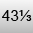 43 1/3 EU